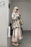 Aviva Jifei Xue staining short kimono jacket SS23-KJS-FS
